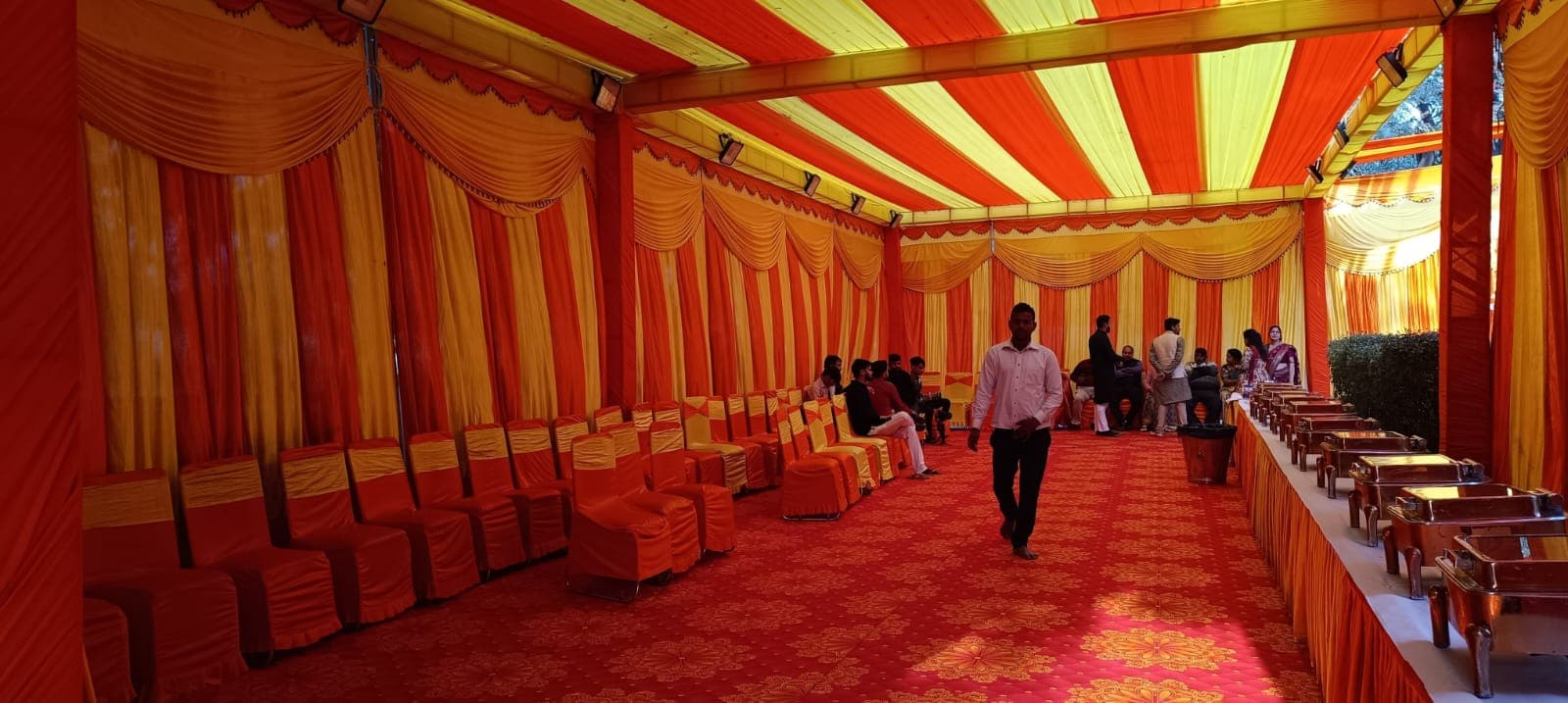 Outdoor Buffet & Dining Canopy Infrastructure