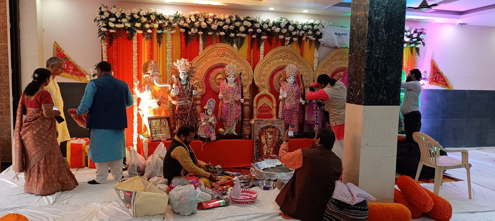Mata Ki Chowki & Devotional Pandal Stage